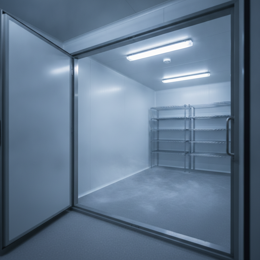 empty Walk-In Freezer
